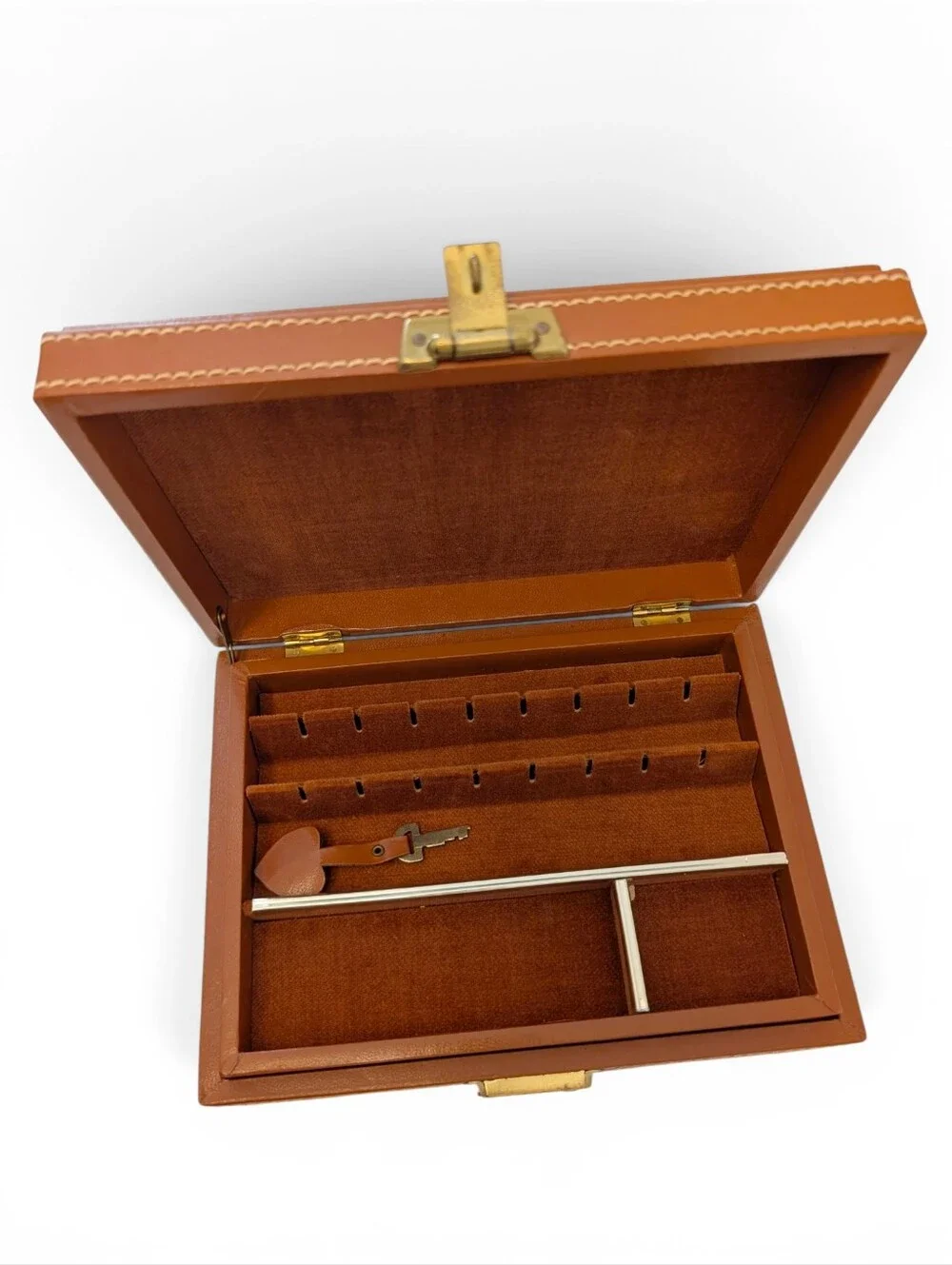 VINTAGE Mixology Locking Jewelry Box Secret Hidden Scotch Liquor Compartment